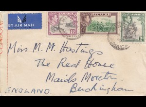 Jamaica 1940 Air Mail Kingston to England