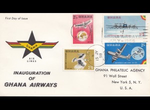 Ghana: 1958: Ghana Airways FDC to New York