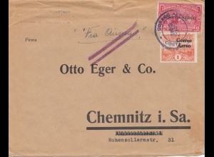 Costa Rica: 1922: San Jose to Chemnitz