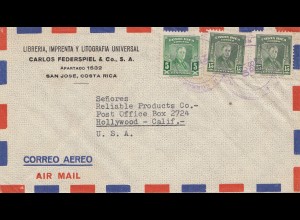 Costa Rica: 1947: Libreria to Hollywood USA