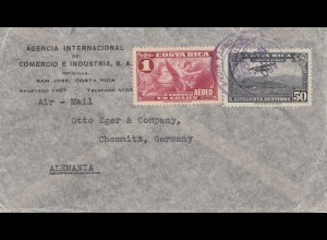 Costa Rica: 1936: San Jose to Chemnitz