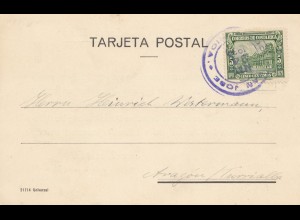 Costa Rica: 1930: post card Deuscher Verein San Jose to Turrialba