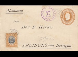 Costa Rica: 1905: San Jose to Freiburg
