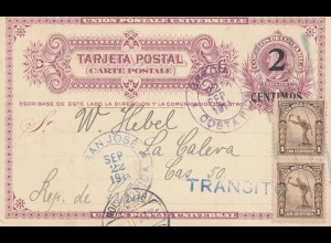 Costa Rica: 1911: San Jose to to La Calera - Chile