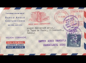 Costa Rica: 1960: San Jose to Switzerland - Aero Transatlantic