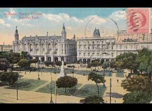1924: post card Central Park to Dresden