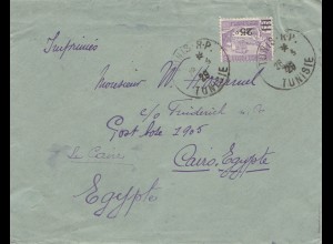 French colonies Tunisie 1929 Tunis to Cairo