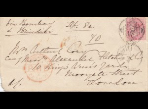 India 1871: letter to London