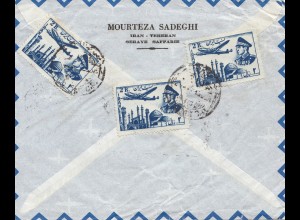 air mail Teheran to Mont Blanc Hamburg