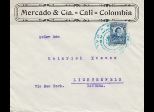 Colombia Cali to Lichtenfels via New York