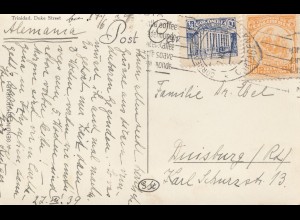 Colombia 1939: post card Cartagena to Duisburg