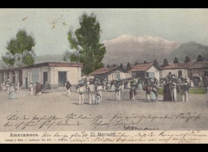 Mexico 1914: post card Amecameca to Freiburg