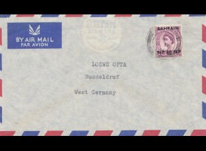 Bahrain: air mail to Düsseldorf, Fa. Loewe