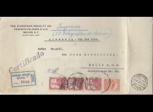 Mexico 1933: Registered Impresos Foto to Halle