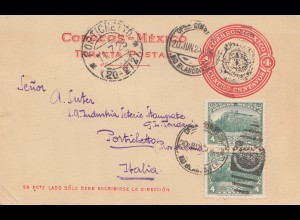 Mexico 1925: Rio Blanco post card to Italia - Portichetto