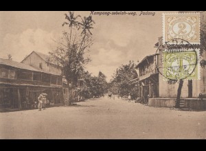 Sumatra 1931 post card Padang to Offenbach