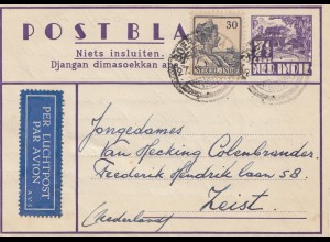 Ned. Indie 1939: air mail to Zeist/Holland