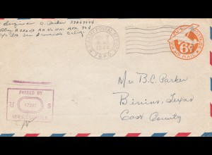 New Guinea 1944: US Army Postal Service, censor to Cass County