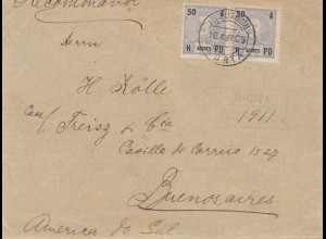 Acores: 1909: Horta registered to Buenos Aires