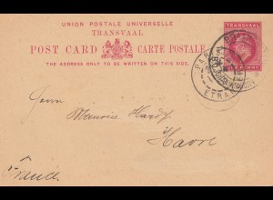 South Africa 1903: Johannesburg post card to Le Havre