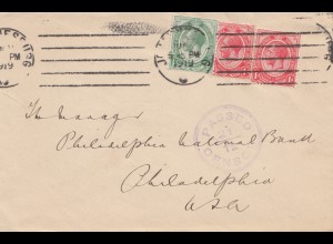 South Africa: 1919: Johannesburg to Philadelphia/USA
