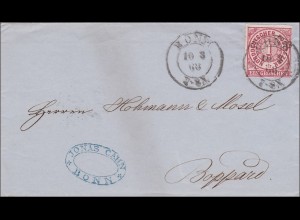 NDP: Brief von Bonn nach Boppard 1868