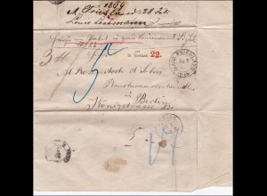 NDP: Brief von Friedland nach Berlin 1869