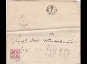 Thurn und Taxis: Brief von 180 nach Montabaur, 1863