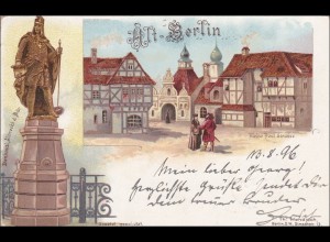 Ansichtskarte von Alt Berlin 1896 nach Metz