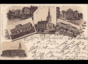 Ansichtskarte von Wolfenbüttel nach Jena 1899