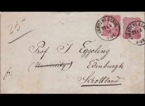 Brief von Lübben i.d. Laus. nach Schottland 1878