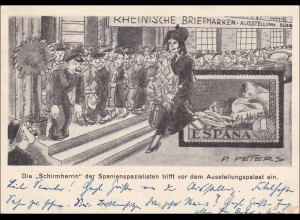 Ganzsache Rheinische Briefmarkenausstellung Düsseldorf 1936 mit Sonderstempel