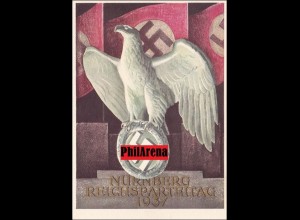 Propaganda Karte: Reichsparteitag Nürnberg 1937 mit Sonderstempel