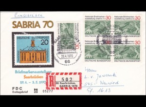 SABRIA: 1970; R-Brief Saarbrücken nach Neuwied