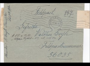 Feldpost II. Weltkrieg: Brief aus Kempten 1944 an FPNr. 56 035