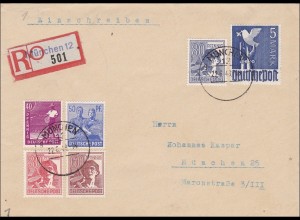 BiZone: 1949 Einschreiben aus München