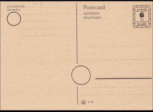 BiZone: Ganzsache - Postkarte - Prepaid