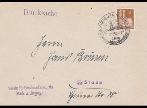 BiZone: Drucksache Brief von Hirschegg nach Stade - Kleinwalsertal !!! 1950