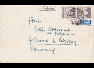 BiZone: Brief von Lamstedt nach Golling 1949