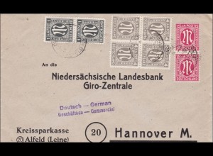 BiZone: Brief von Alfeld/Leine nach Hannover 1946