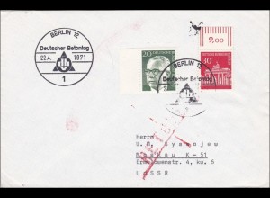 Brief von Berlin - Deutscher Betontag in die UDSSR zurück