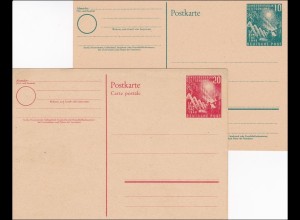 Ganzsache: Postkarte PSo1 und PSo2