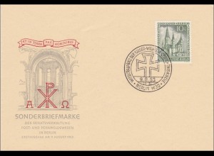 FDC Brief 1953 - Kaiser Wilhelm Gedächtniskirche