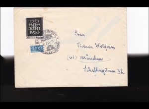 Brief 1954 nach München aus Bad Kissingen