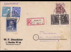 Einschreiben 1948 nach Charlottenburg