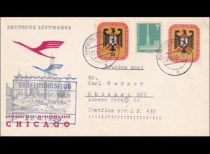Erstflug Hamburg-Chicago mit Lufthansa 1956
