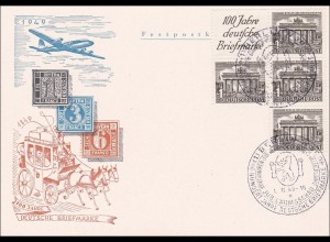 1949: 100 Jahre deutsche Briefmarken Wilmersdorf Jubiläum