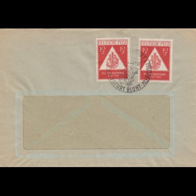 SBZ 1948 Erfurt, Sonderstempel, Tag der Briefmarke