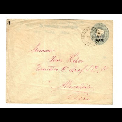 Pow Levante, Lmyrna 1898, British Post office, Teplitz-Schönau