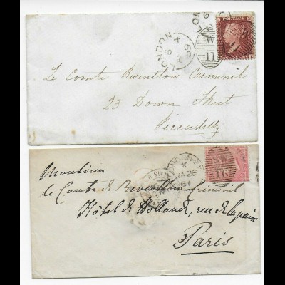 2x covers London Piccadilly and Paris 1869 and 1861